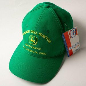 JOHN DEERE HAT Collegiate Adjustable East Liverpool Ohio Green NWT